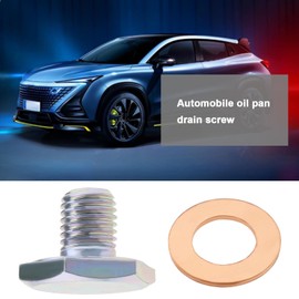 The Lord of the Tools 2PCS Car Oil Drain Plug MN982163 1146063 0311.29 M10x1.25 Thread Engine Sump Drain Nut Bolt with Gasket Automotive Replacement Parts