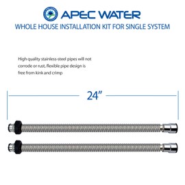APEC Water Systems Whole House System Single Tank Installation Kit for Water Filter or Water Softener System (WH-SINGLEKIT)