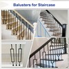 Sidasu 10 Pack Iron Balusters Staircase Rectangular Hollow Stair Spindles