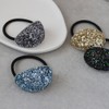 JewelVOX Hair Accessories, Glitter, Curve Plate, Women's, Stylish, Adult, Gray