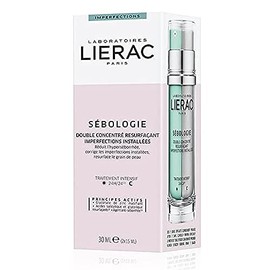 LIERAC Sebologie Persistent Imperfections Resurfacing Double Concentrate - Day & Night Hydrating Serum for Face, Zinc Gluconate & Salicylic Acid Skincare, Purifying Gel-Serum - 30ml