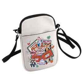 HOLLP K-POP Music Travel Crossbody Bag Kpop Album Lover Small Sling Bag South Korea Star Team Fans Gift (FE)