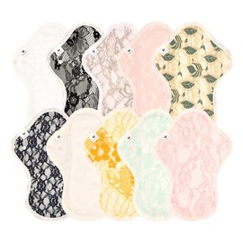 Cloth Napkins, NO 6, Organic Cotton, Set of 10, V07 la Lace, Silky Soft, Gorgeous