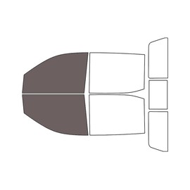 Rvinyl Window Tint Kit Compatible with GMC Sierra 2019-2025 4 Door Crew Cab - Black 35% - Single Ply No Bubble Film - Do it Yourself Vehicle Front Precut Kit