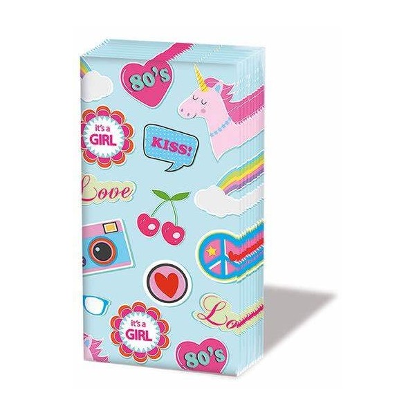 Pins and Patches Pocket Tissue Set of Two Facial Tissue