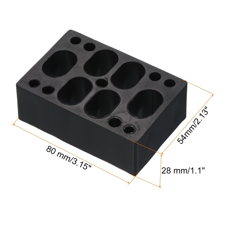 PATIKIL 28mm (1.1") Skateboard Riser Pads, 2 Pack Plastic Longboard