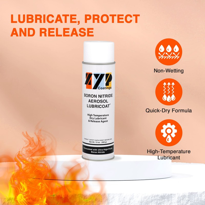 ZYP Coatings Boron Nitride Aerosol Lubricoat (Glass Mold Release) /
