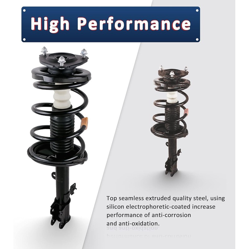 MOSTPLUS Rear Pair Complete Struts Spring Compatible for 2013-2017 Honda
