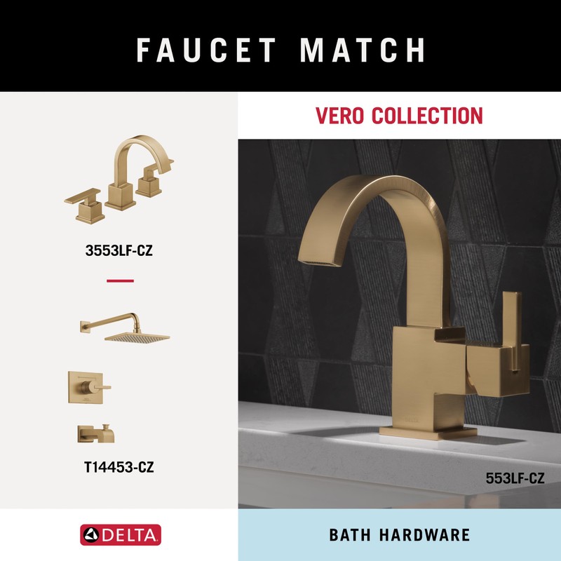 Delta Vero (1-Pack) Toilet Paper Holder Champagne Bronze Tissue Roll