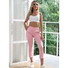 JAMfit Women's Pull-On Capri Pants Stretch High Waist Dressy Casual