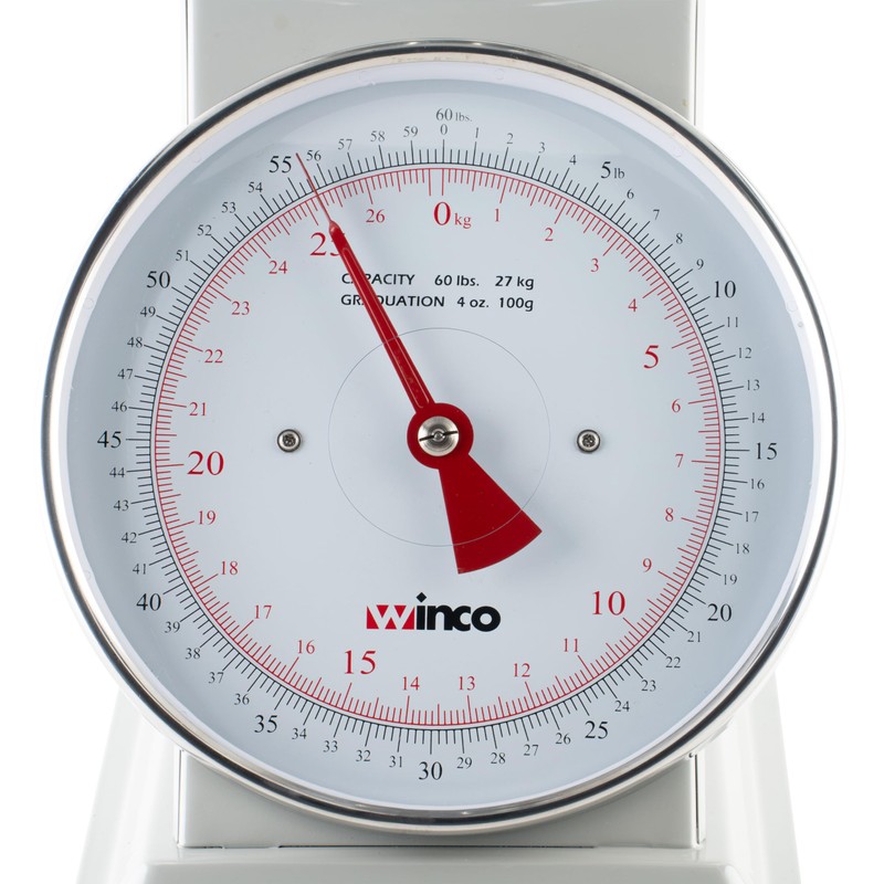 Winco 60-Pound Scale with 9-Inch Dial