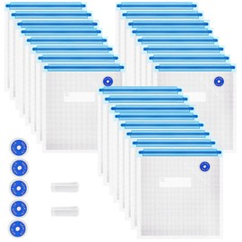 Sous Vide Bags 31Pcs, Reusable BPA Free Vacuum Sealer Bags (11 * 10 in) Vacuum Food Storage Bags for Cooking/Food Storage/Microwave Heating - 24Pcs Vacuum Zipper Bags & 2 Seal Clips & 5 Air Valves