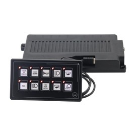 HIMOZEAN 10P Car Switch Panel 12 V 24 V Backlight Switch Panel Motorhome Caravan Truck Boat Camper Switch Panel (Only Panel Waterproof)