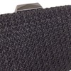 Natural Straw Box Clutch, Black
