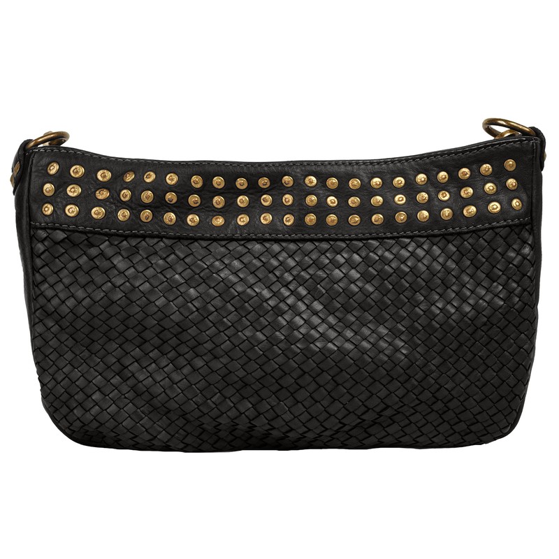 Samantha Look Women's Shoulder Bag Genuine Leather 021381, black