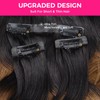 Lashey Seamless Clip in Extensions 110g 7pcs Body Wave Ombre