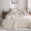 Simple&Opulence 100% Linen Duvet Cover Set with Embroidery Washed -