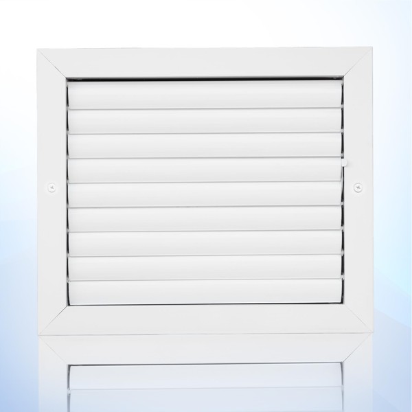 Aluminum 1-Way Vent Cover: Adjustable Curved Blade Air Supply Diffuser