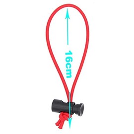 Foto&Tech Multipurpose Extra Thick Elastic Cable Tie and Organizer, Adjustable Cable Strap Toggle Tie, Reusable Tangle Tamer, Cable Management for Cord and Cable (16CM, 5X BK+5X OR+5X Red)