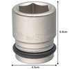 TONE HP6NV-30 Impact Socket 0.7 inch (19.0 mm) (3/4 inch),