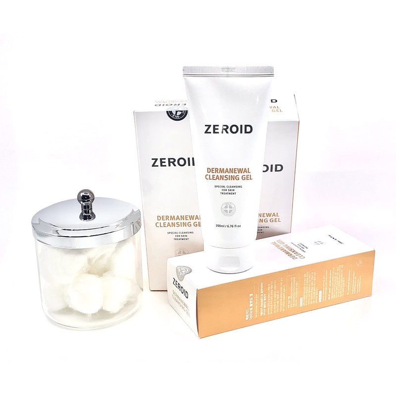 ZEROID Damanual Cleansing Gel, 6.8 fl oz (200 ml), Dermanewal