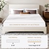 SHA CERLIN Upholstered Full Size Bed Frame with Adjustable Headboard,