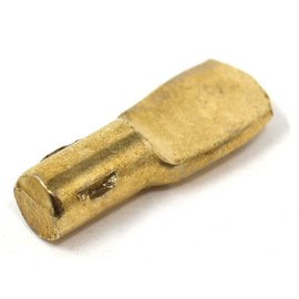 Design61 Set of 20 Shelf Supports 5 mm Shelf Supports for Shelves Brass-Plated Steel