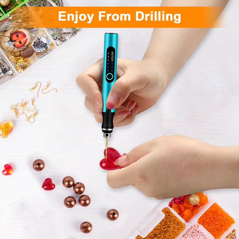 Uolor Mini Twist Drill Bit Set, 10Pcs Micro Engraving Drill
