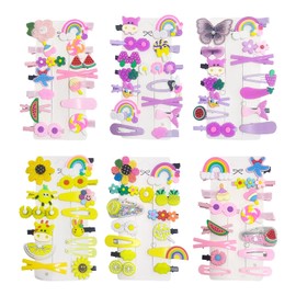 84 Cartoon Hair Accessories, Cute Sweet Hair Clips, Girls' Hair Accessories, Hairstyle Decorations, Creative And Interesting Hair Accessories.