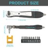 Maven Gifts Mini Ratchet Screwdriver Set with Right Angle &