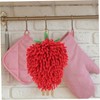 ABOOFAN Cute Strawberry Shaped Chenille Hand Towel Quick Drying Fuzzy