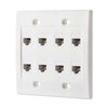 IBL - Cat6 Keystone Ethernet Wall Plate Female to Female