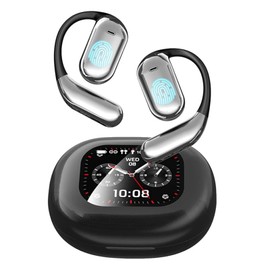 INMUA Auriculares de traducción de idiomas AI, Auriculares de traducción Bluetooth AI 3 en 1,con auriculares con pantalla LED, control táctil,de traducción bidireccional para viajes, negocios.