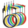 5 Pcs Multimeter Test Lead Set, 4mm Stackable Banana Plug