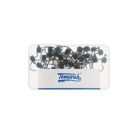 Temorah Finesse Ned Shroom Jig Heads (Black, 1/15 OZ EWG 25 PCS)