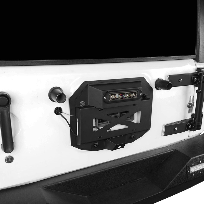 u-Box JK Spare Tire Delete License Plate Relocation Kit w/