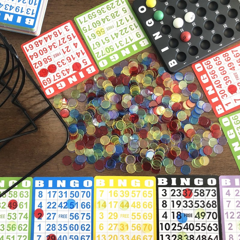 Yuanhe 500 Pieces 3/4 Inch Transparent Counting Chips for Bingo