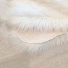 LAMBZY High Pile Super Soft Faux Sheepskin Rug (White, 2'x3')