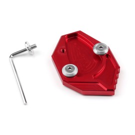 Bruce & Shark Side Stand Kickstand Plate Pad End for Kawasaki Kawasaki ZX-14R/ZZR1400 GTR1400 Red Motorcycle Motorcycle
