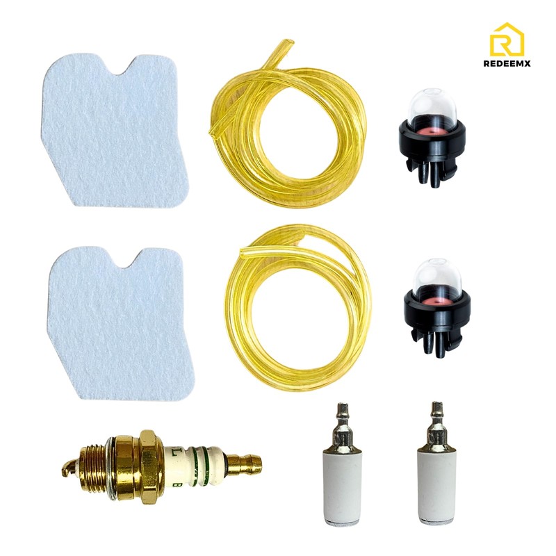REDEEMX Tune Up Kit Air Filter Fuel Hose Line Primer