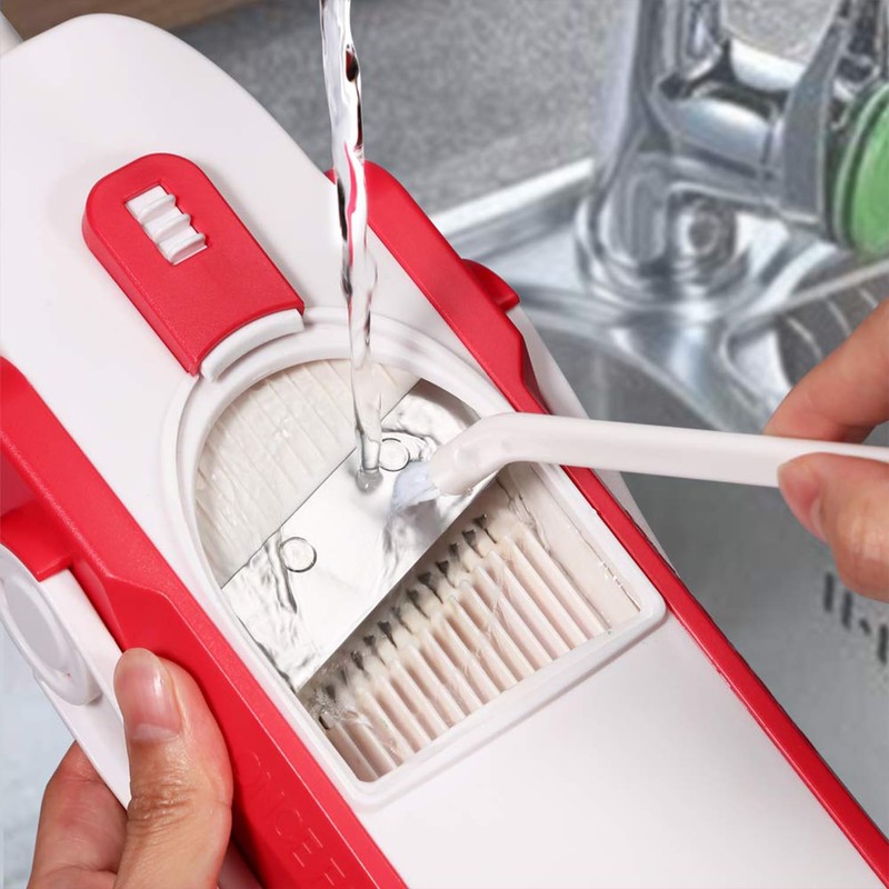 AEX Foldable Mandoline Slicer Adjustable Vegetable Chopper with Safety Lock,