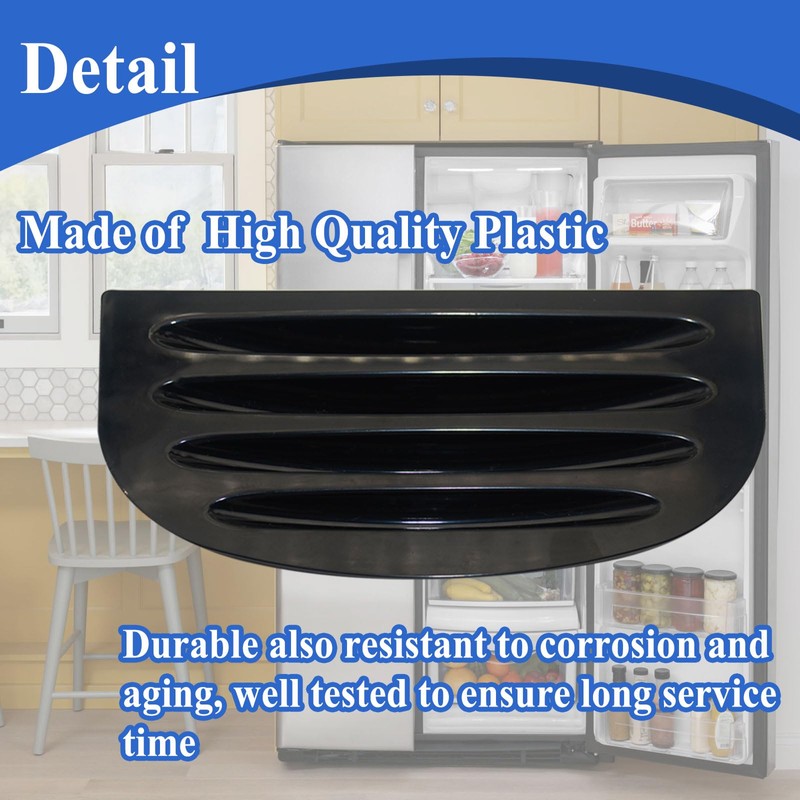 WR17X11655 Refrigerator Water Drip Tray Replacement, WR17X10895, AP3775570, PS964306, Black