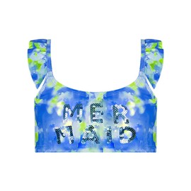 Maui AND Sons Bikini para Niña, Traje de Baño Juvenil y Moderno con Increíbles Diseños Estampados. (as1, Numeric, Numeric_10, Regular, Azul)