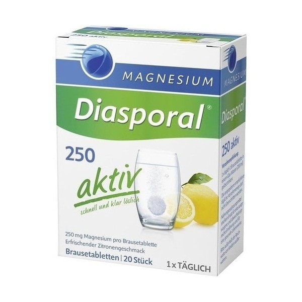 Magnesium Diasporal 250 Active Effervescent Tablets 20 tab