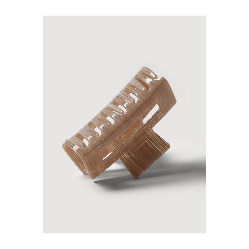 [JAJU JAJU] Patterned square hair clip stand, brown / [JAJU자주]