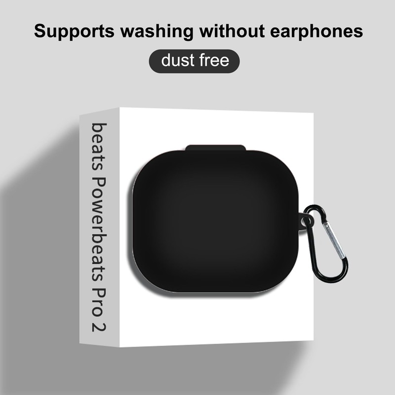 Suttkue Compatible with Beats Powerbeats Pro 2 Case Cover,Shock-Proof,Premium Silicone