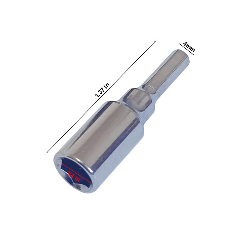 PANSHIYON 4mm to 1/4 Bit Adapter Magnetic,3 Pack Precision Micro