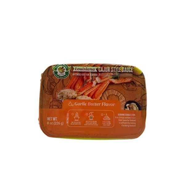 YummY Sauce Cajun Sauce Garlic Butter Flavor（ Pack of 1x8oz）