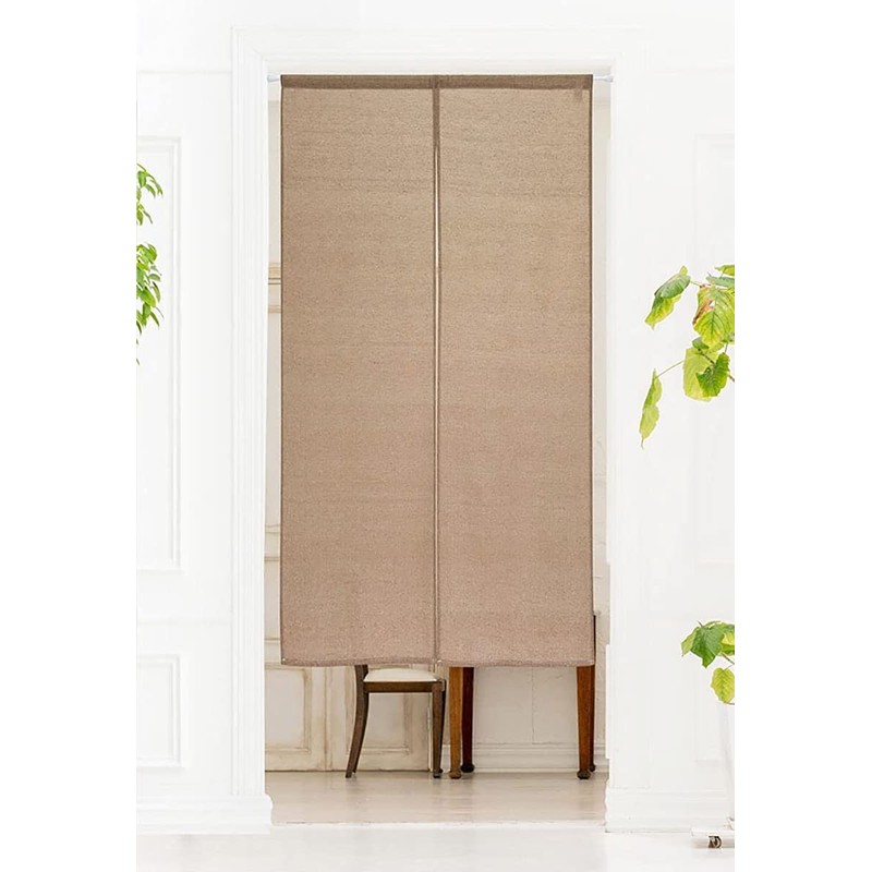 Noren Natural Material 100% Cotton Divider Partition Plain Simple Soft