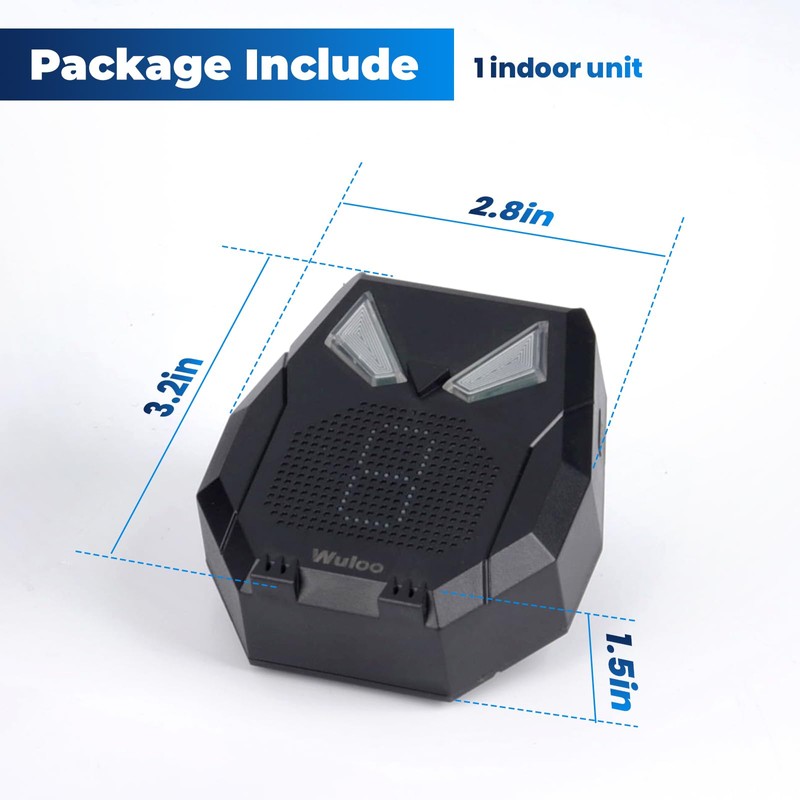 Solar Driveway Alarm Wireless Outside Weatherproof 1/2 Mile Long Range,